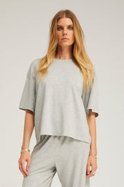 Light French Terry Boxy Tee