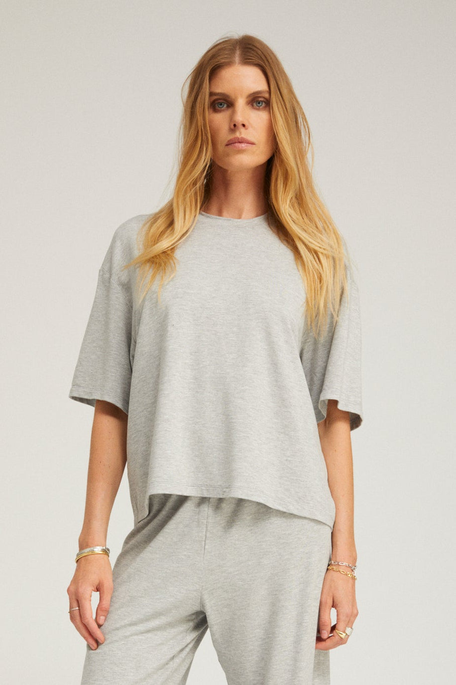 Light French Terry Boxy Tee