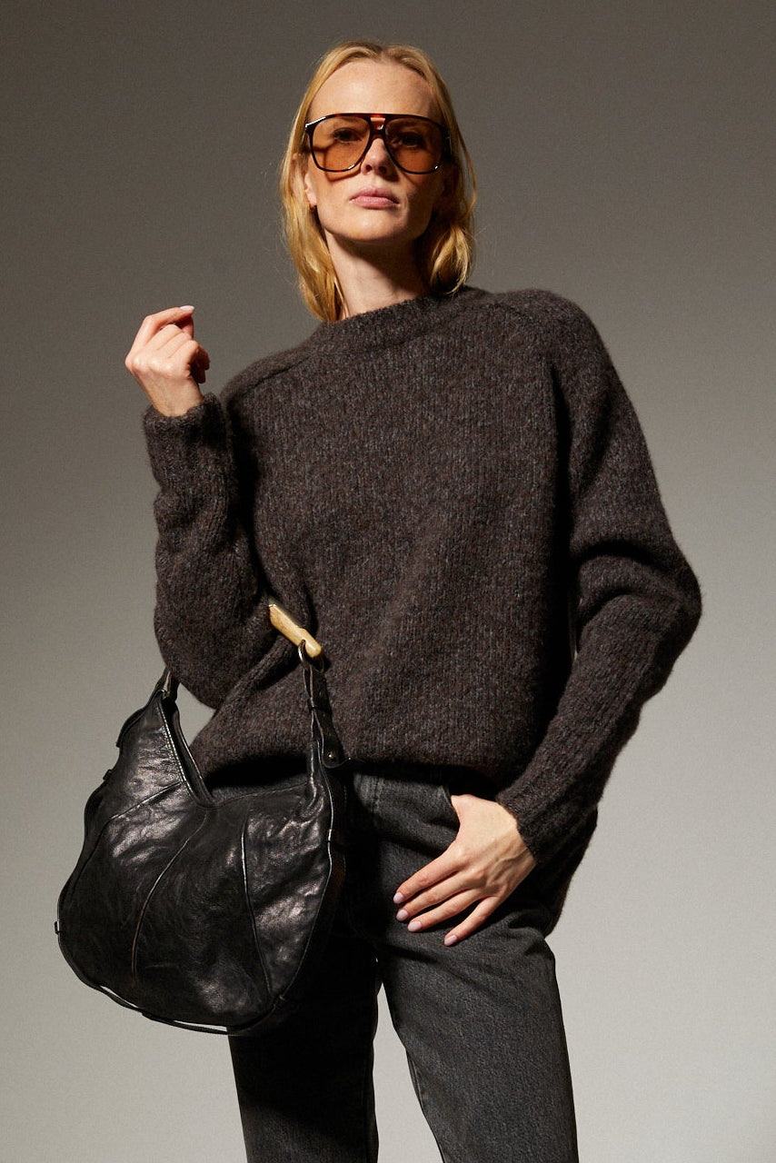 Cashmere Silk Crewneck Sweater
