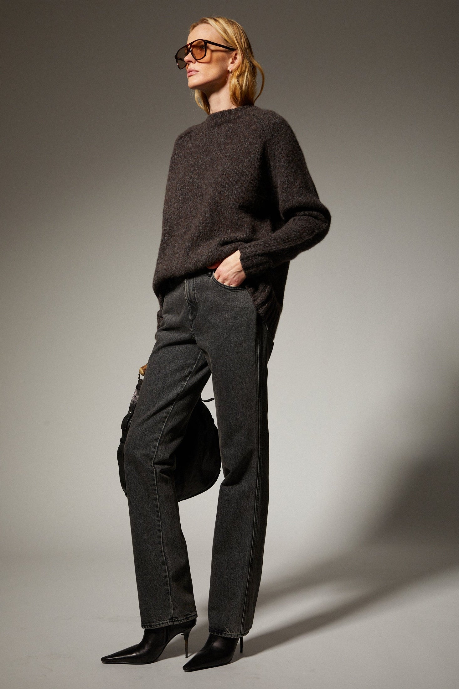 Cashmere Silk Crewneck Sweater