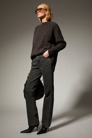 Cashmere Silk Crewneck Sweater