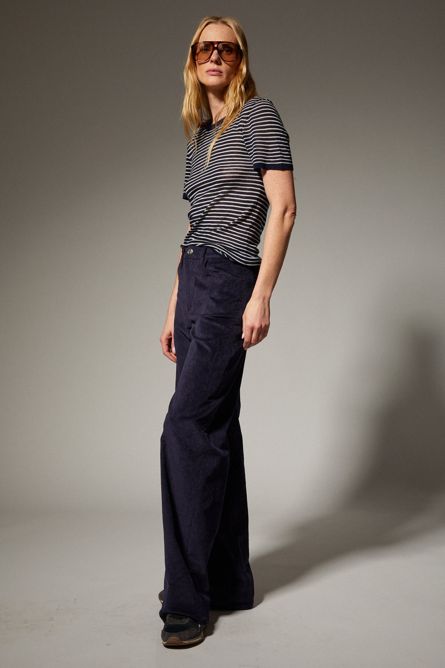 Wide Leg Corduroy Trousers