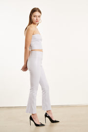 Lilac Leather Micro Tube Top