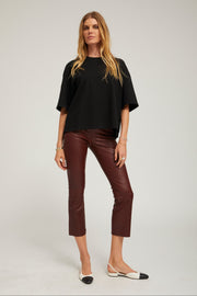 Grace Leather Crop Flare