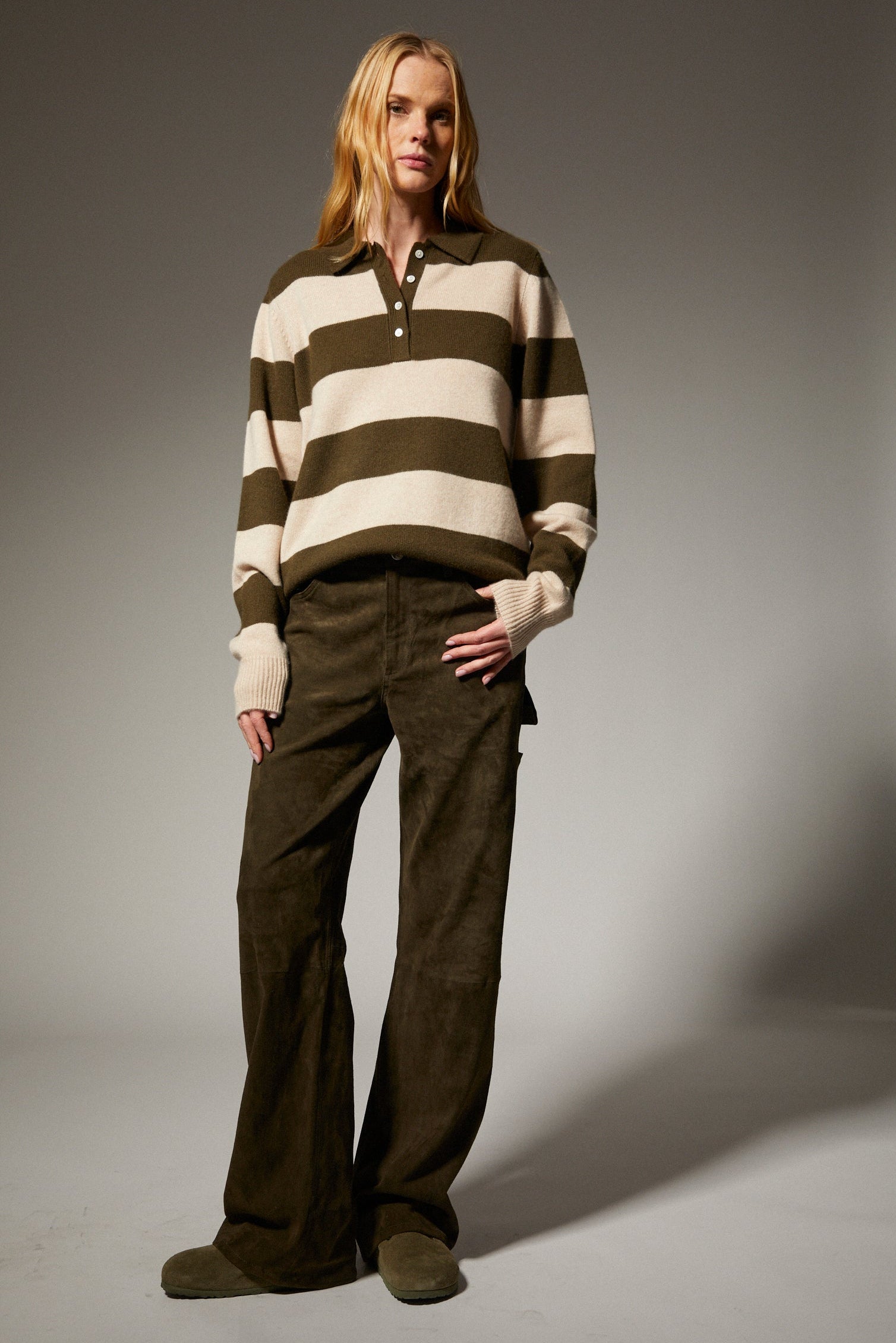 Suede Carpenter Pants