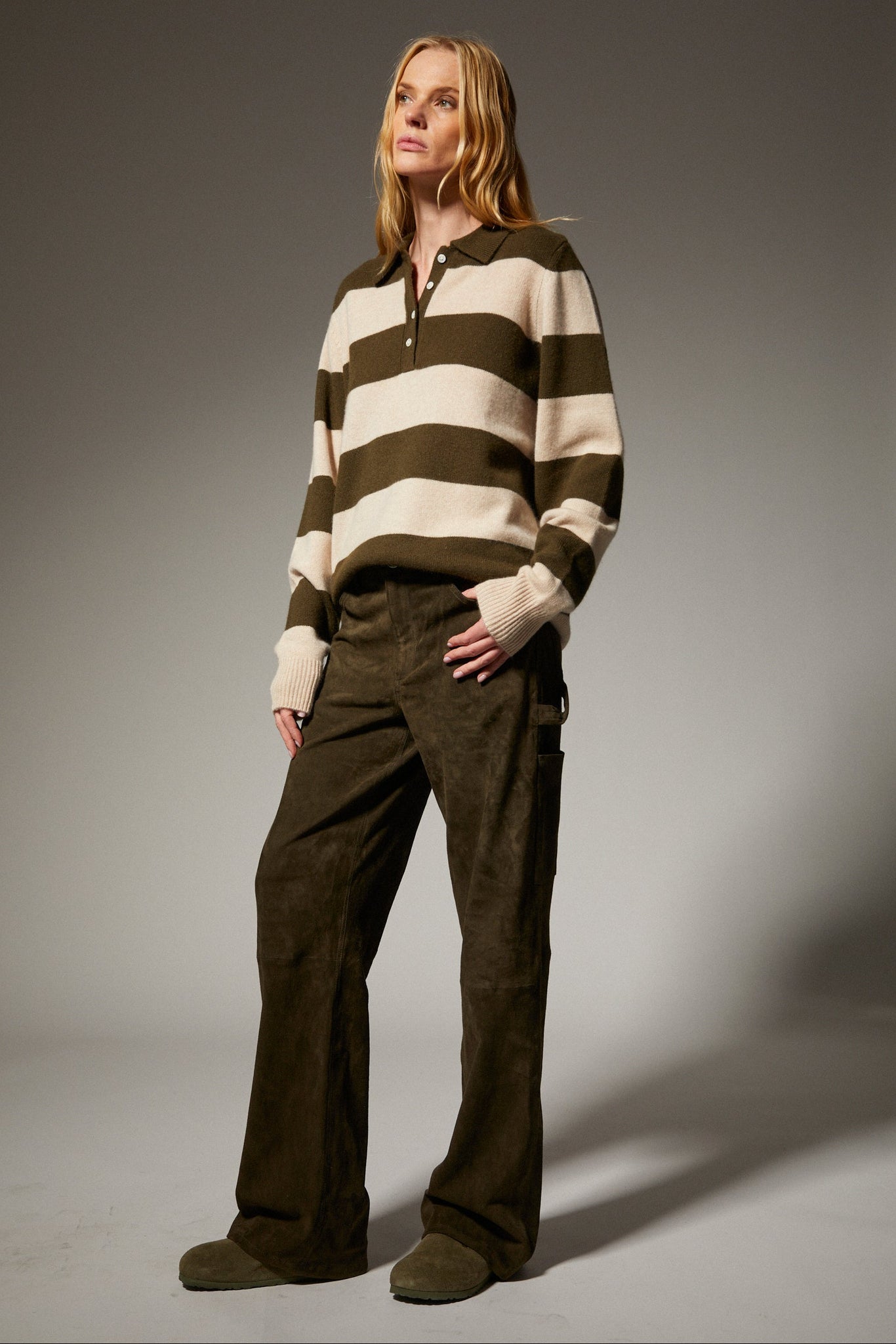 Suede Carpenter Pants