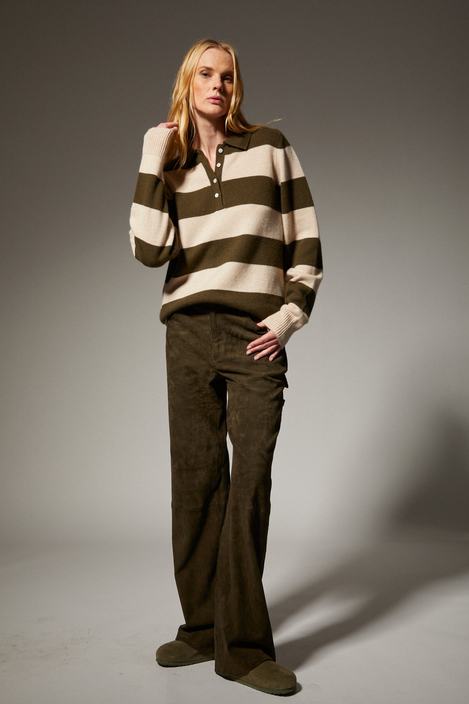 Cashmere Polo Sweater