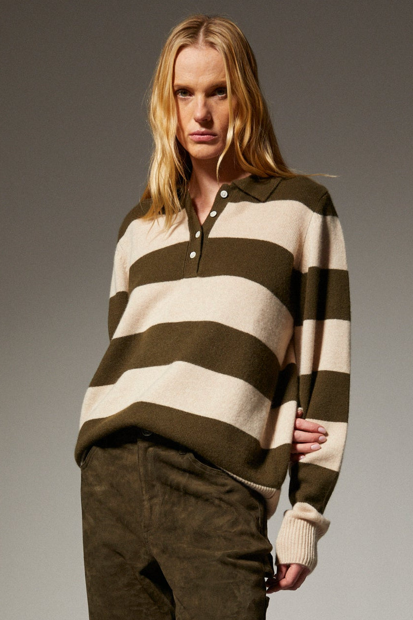 Cashmere Polo Sweater