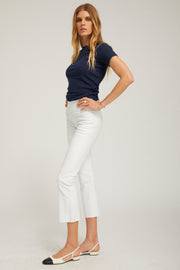 Grace Leather Crop Flare