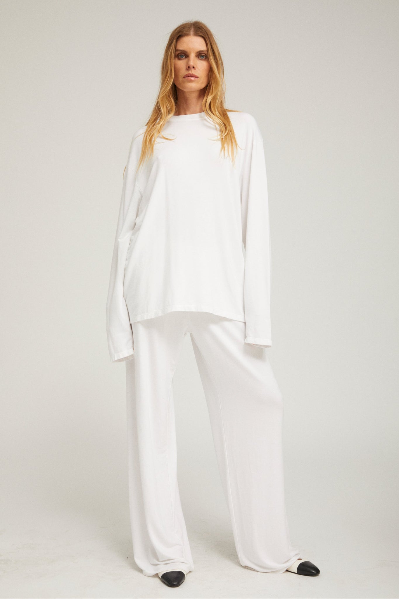 Light French Terry Long Sleeve Oversized Tee