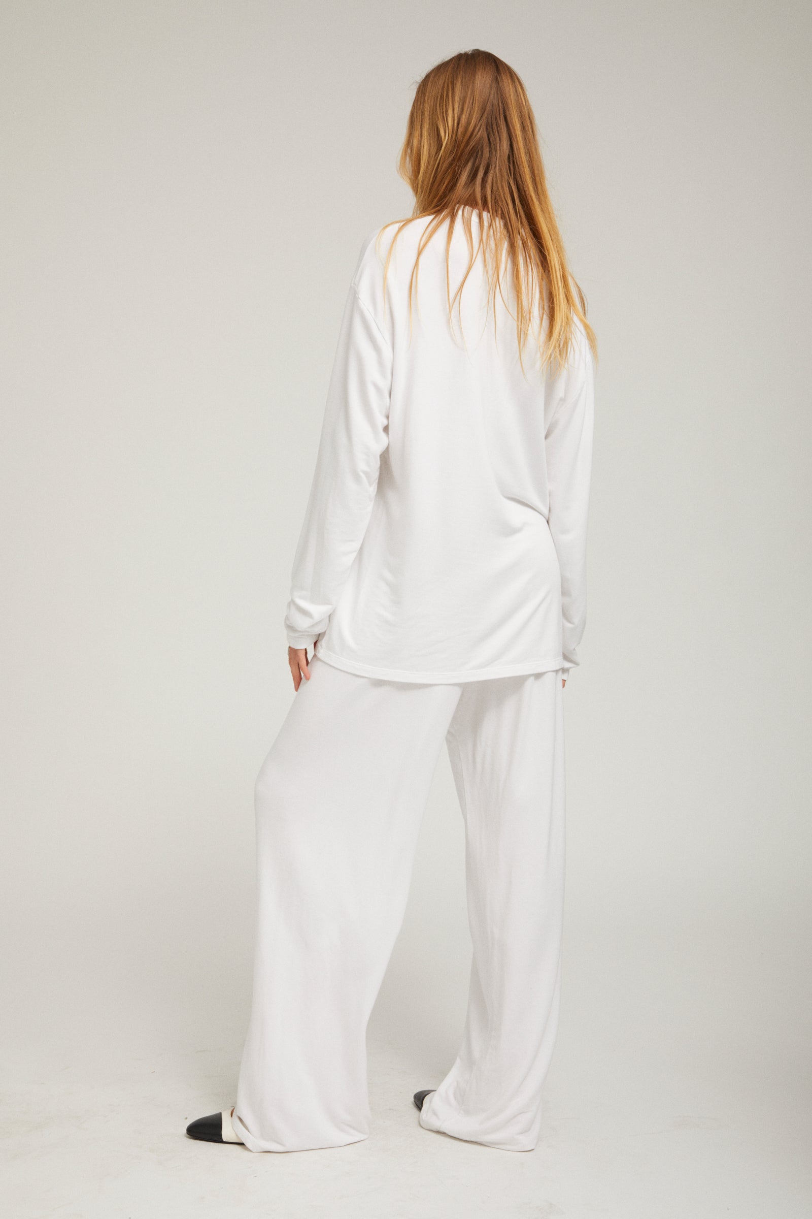Light French Terry Long Sleeve Oversized Tee