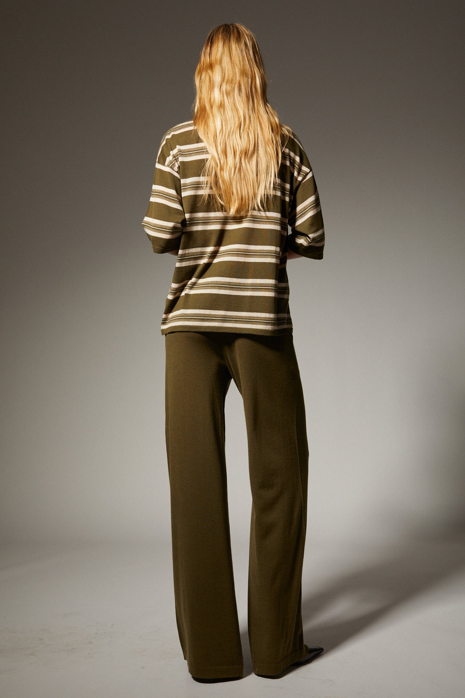 Wide Leg Fine Cashmere Pants