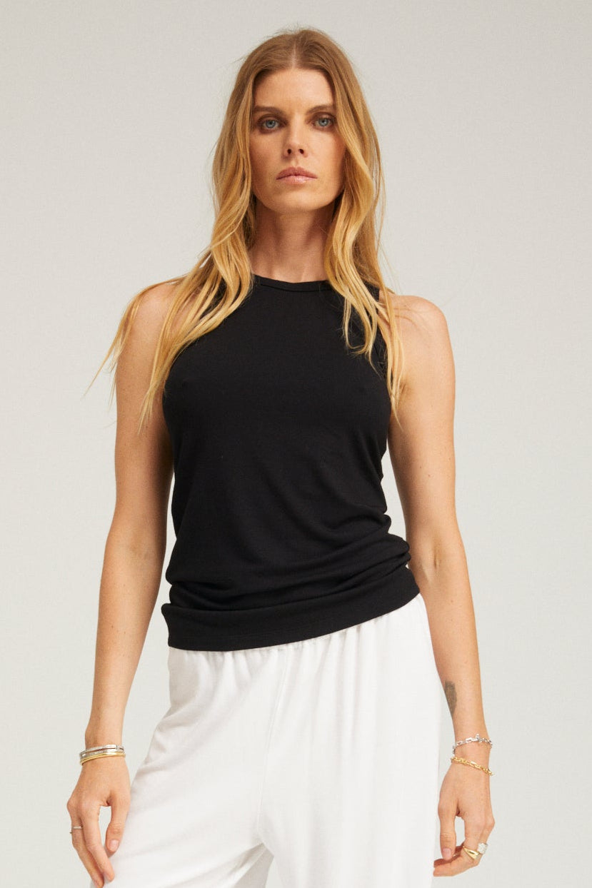 Light French Terry Racer Tank