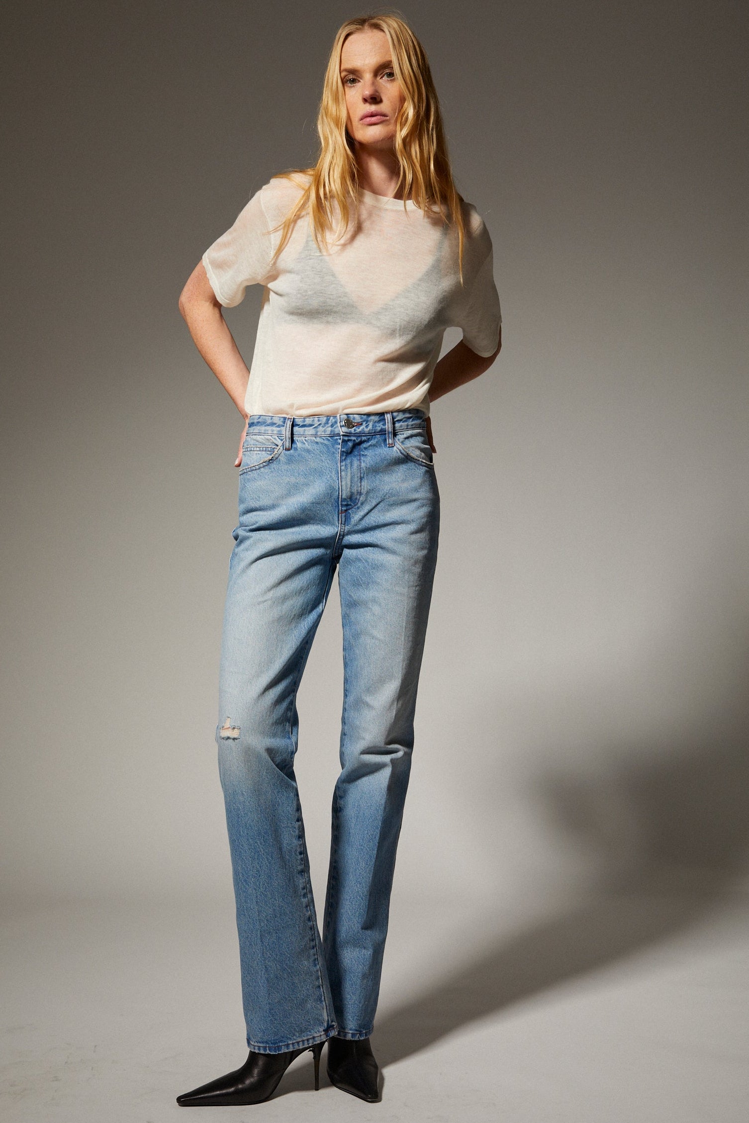 Relaxed Straight Leg Denim