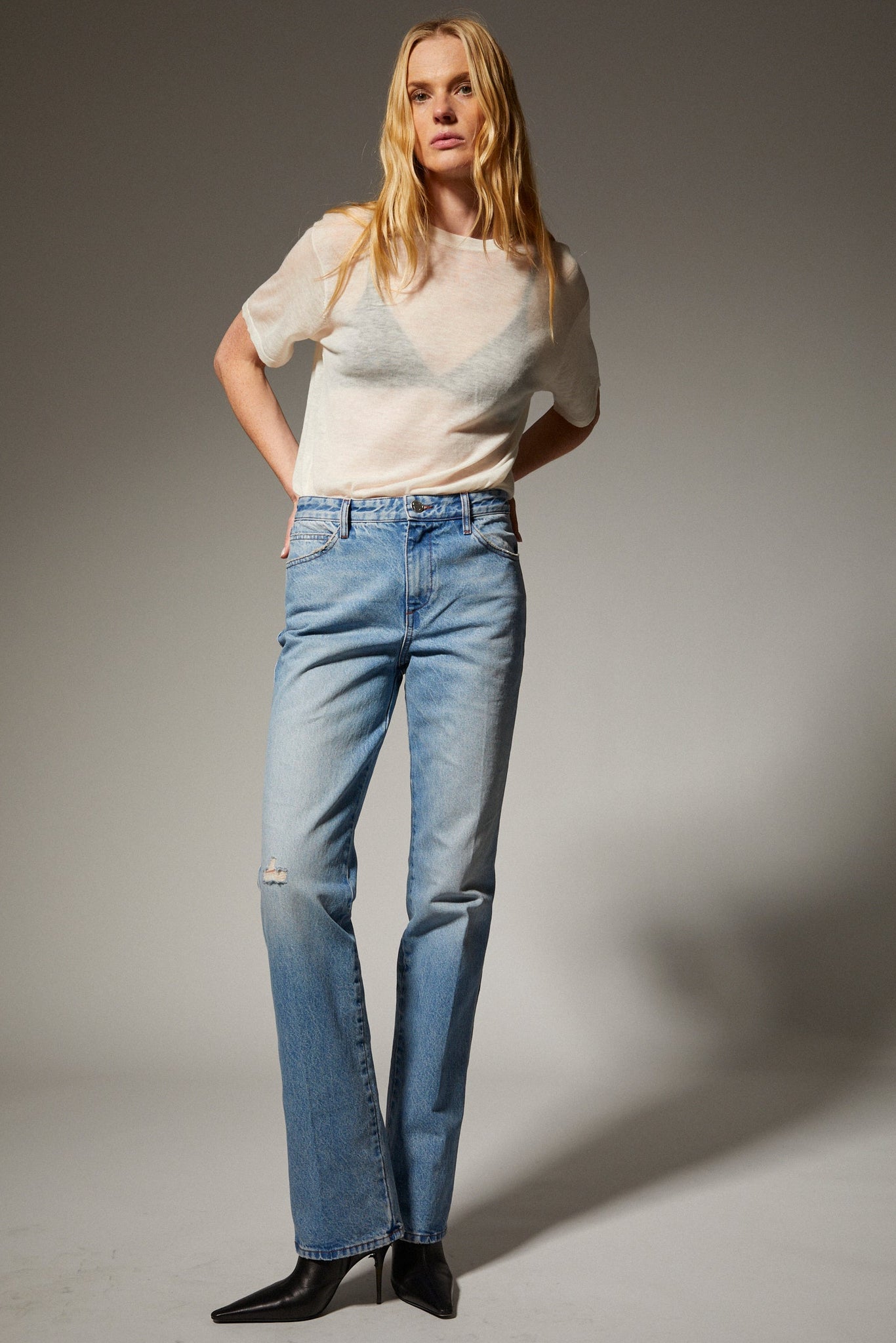 Relaxed Straight Leg Denim
