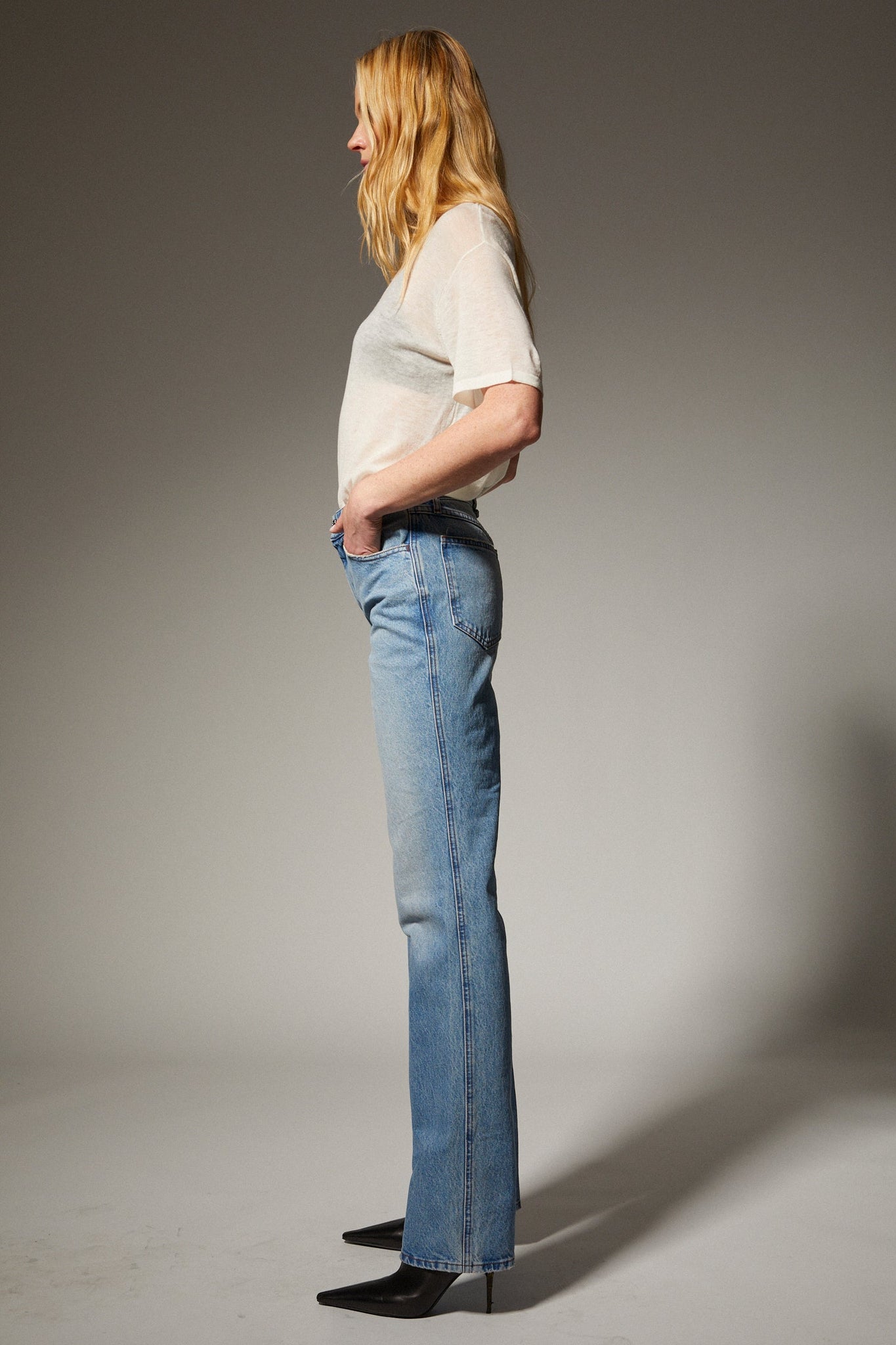 Relaxed Straight Leg Denim