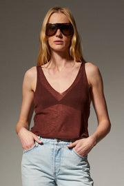 Tissue V-Neck Tank