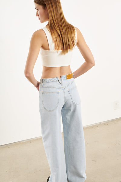 White Micro Tube Top With Straps
