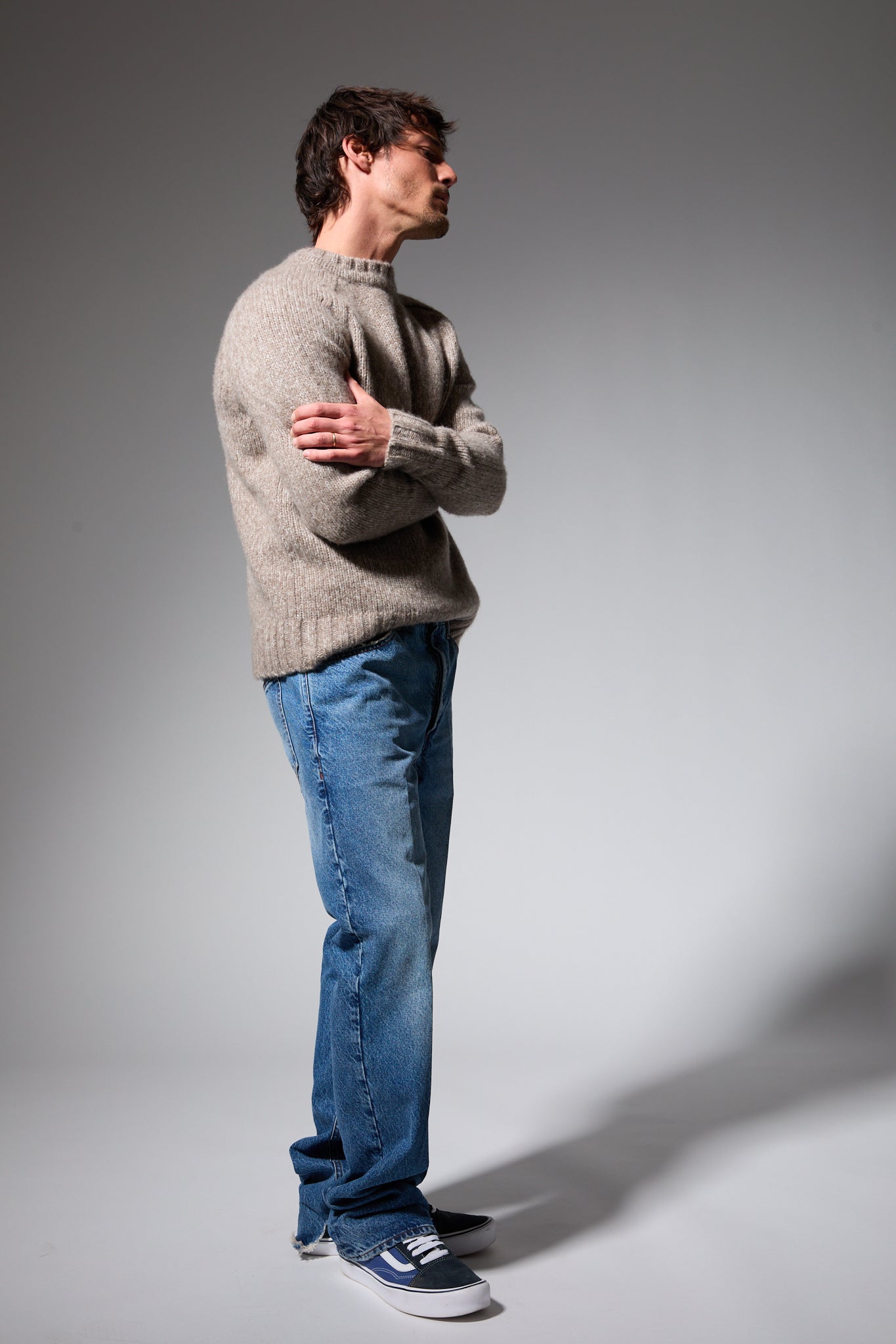 Heavy Cashmere Crewneck Sweater