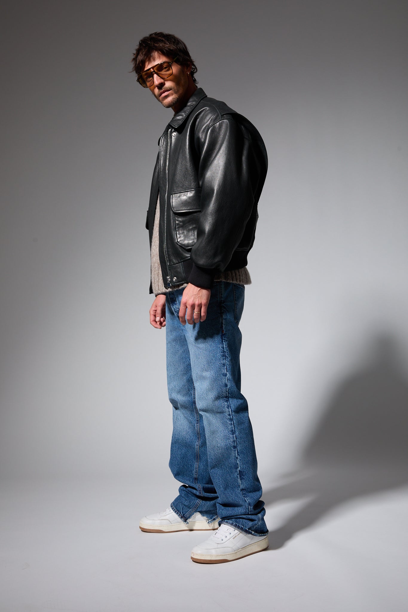 Flacon Classic Leather Jacket