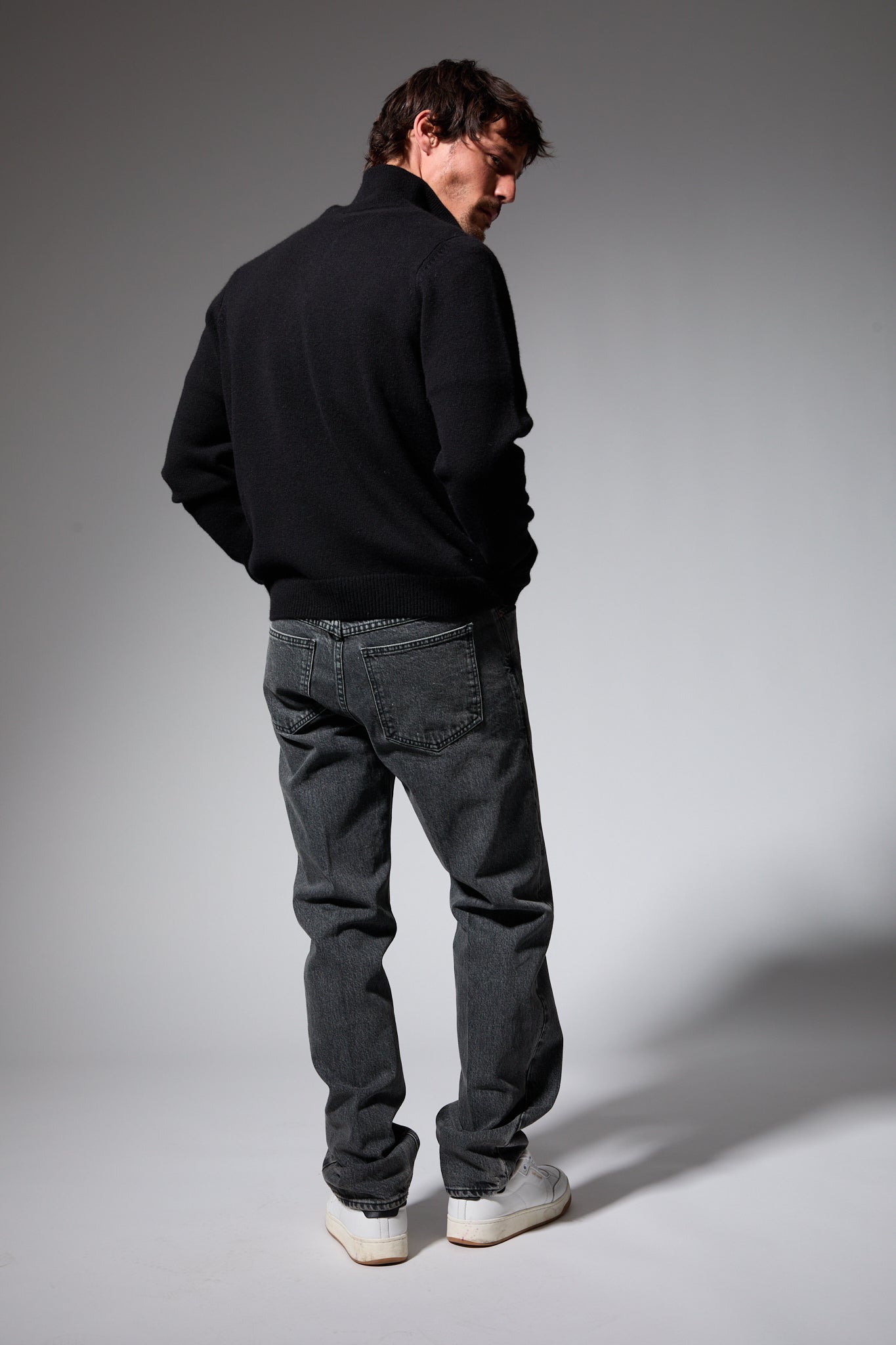 Cashmere Quarter Zip Sweater