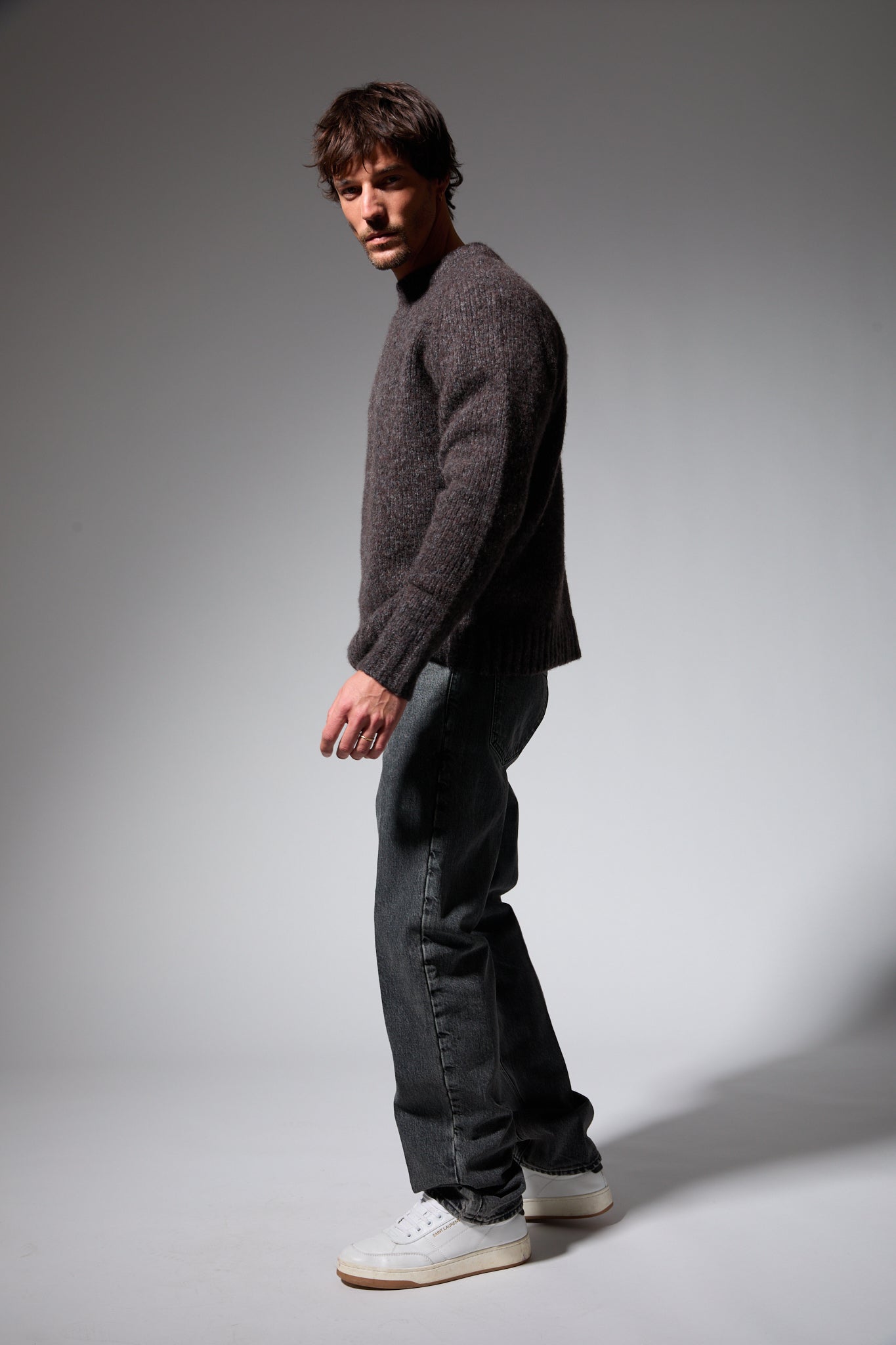 Heavy Cashmere Crewneck Sweater