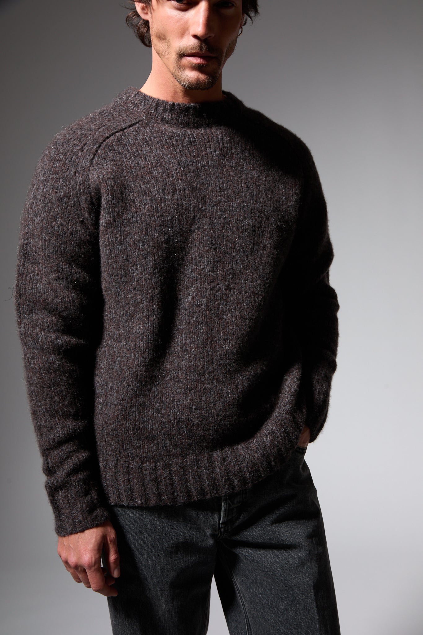 Heavy Cashmere Crewneck Sweater
