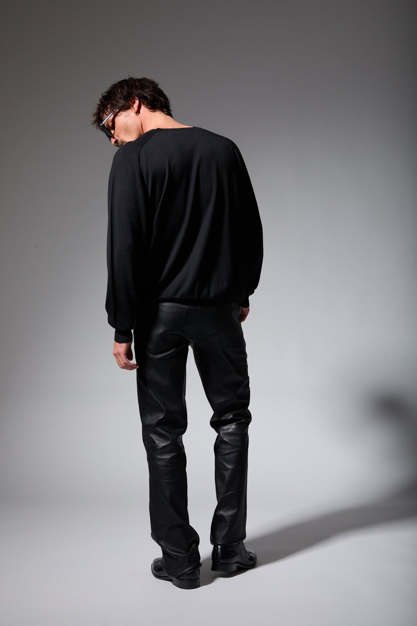 Vincent Leather Slim Fit Trouser