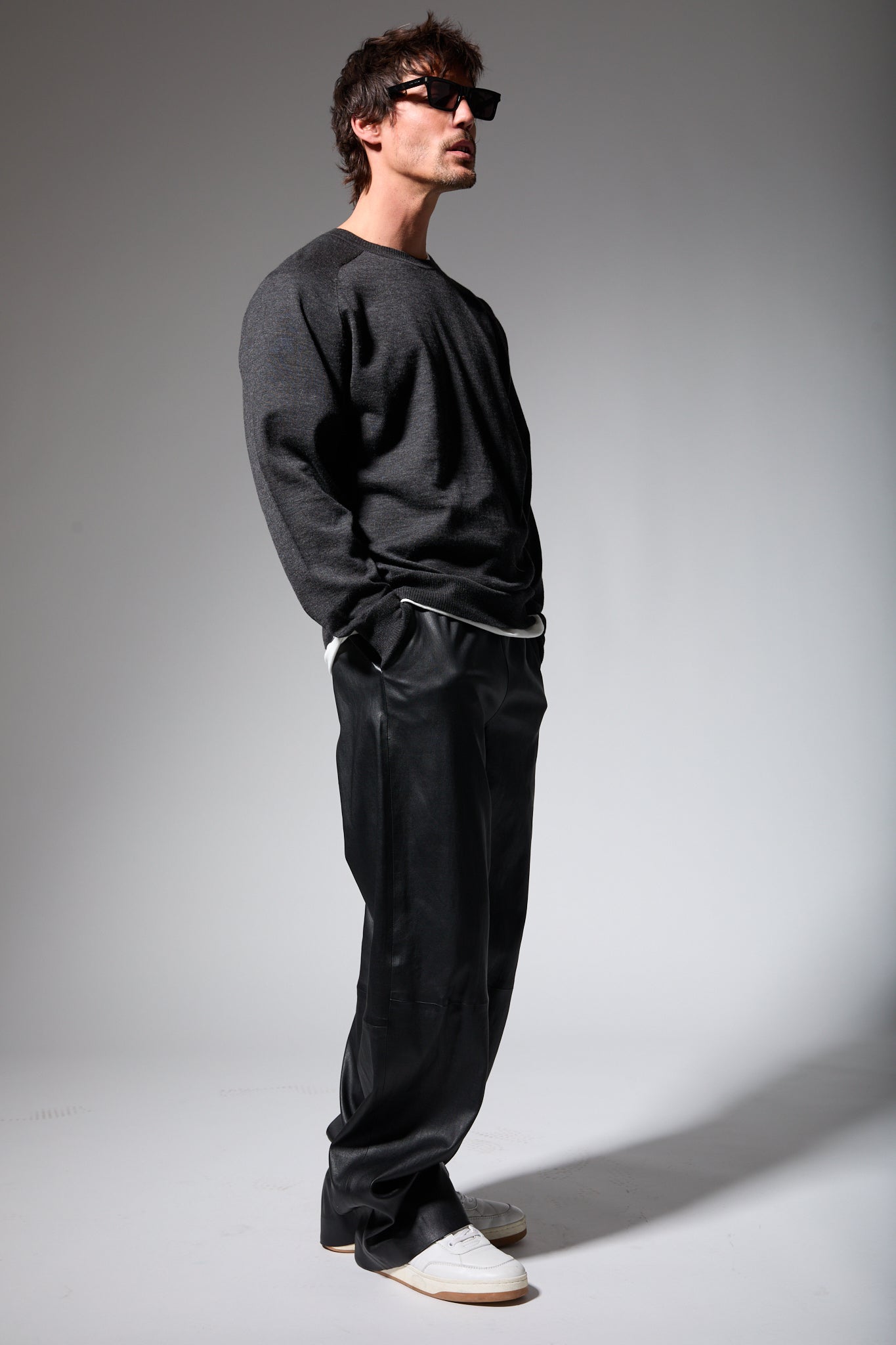 Leather Relaxed Trouser