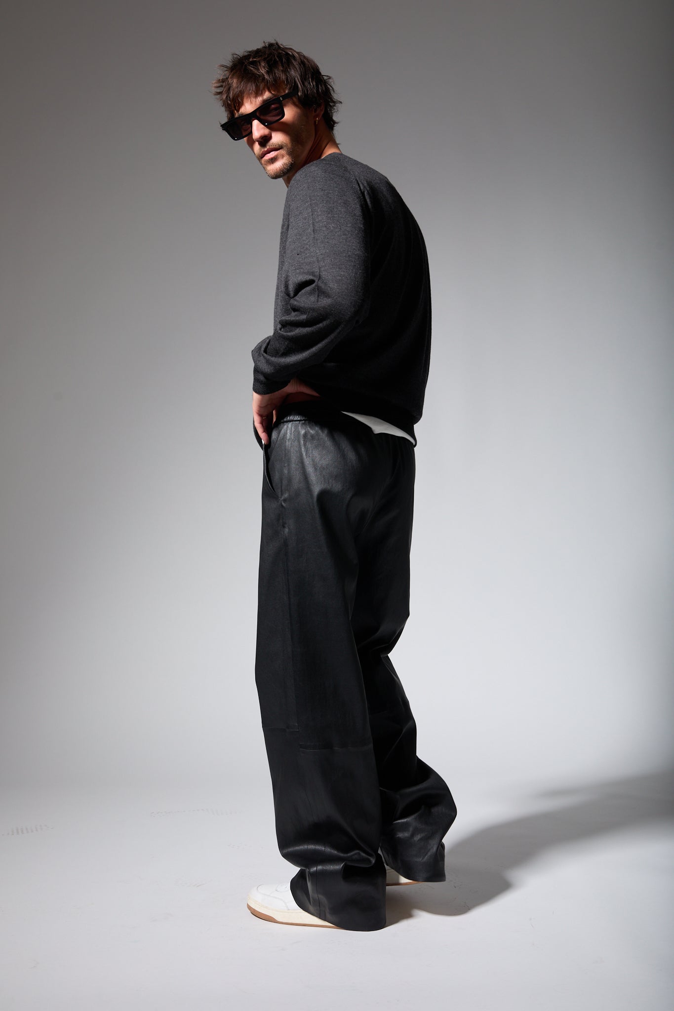 Leather Relaxed Trouser