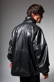 Leather Anorak Jacket