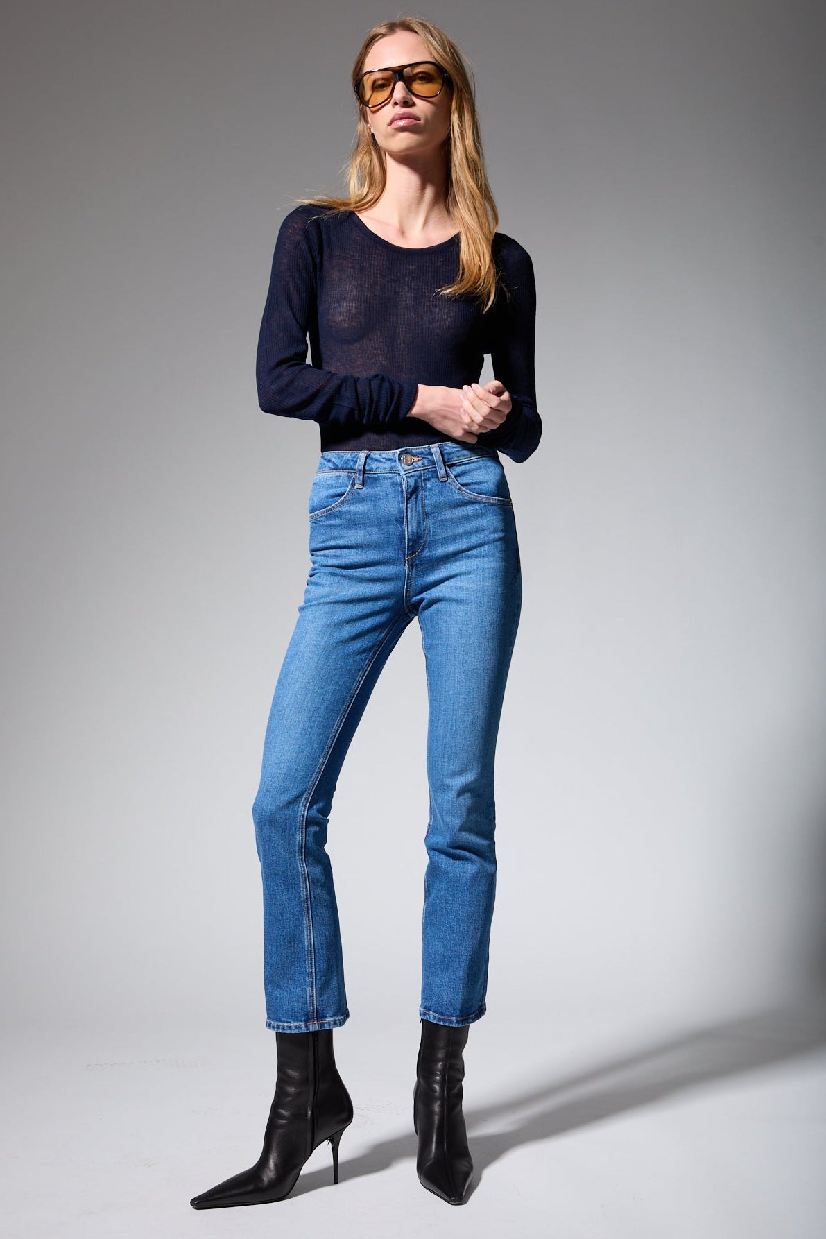 Ankle Flare Denim