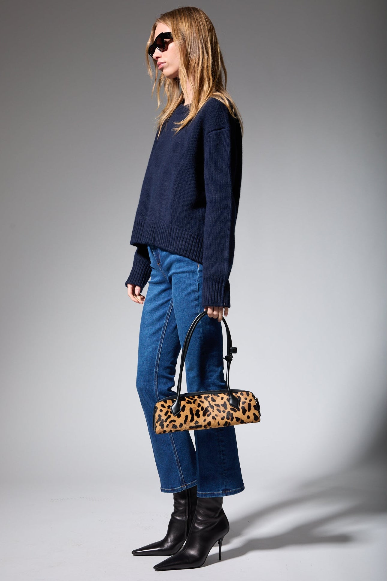 Navy Heavy Cashmere Sweater