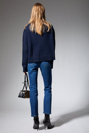 Navy Heavy Cashmere Sweater
