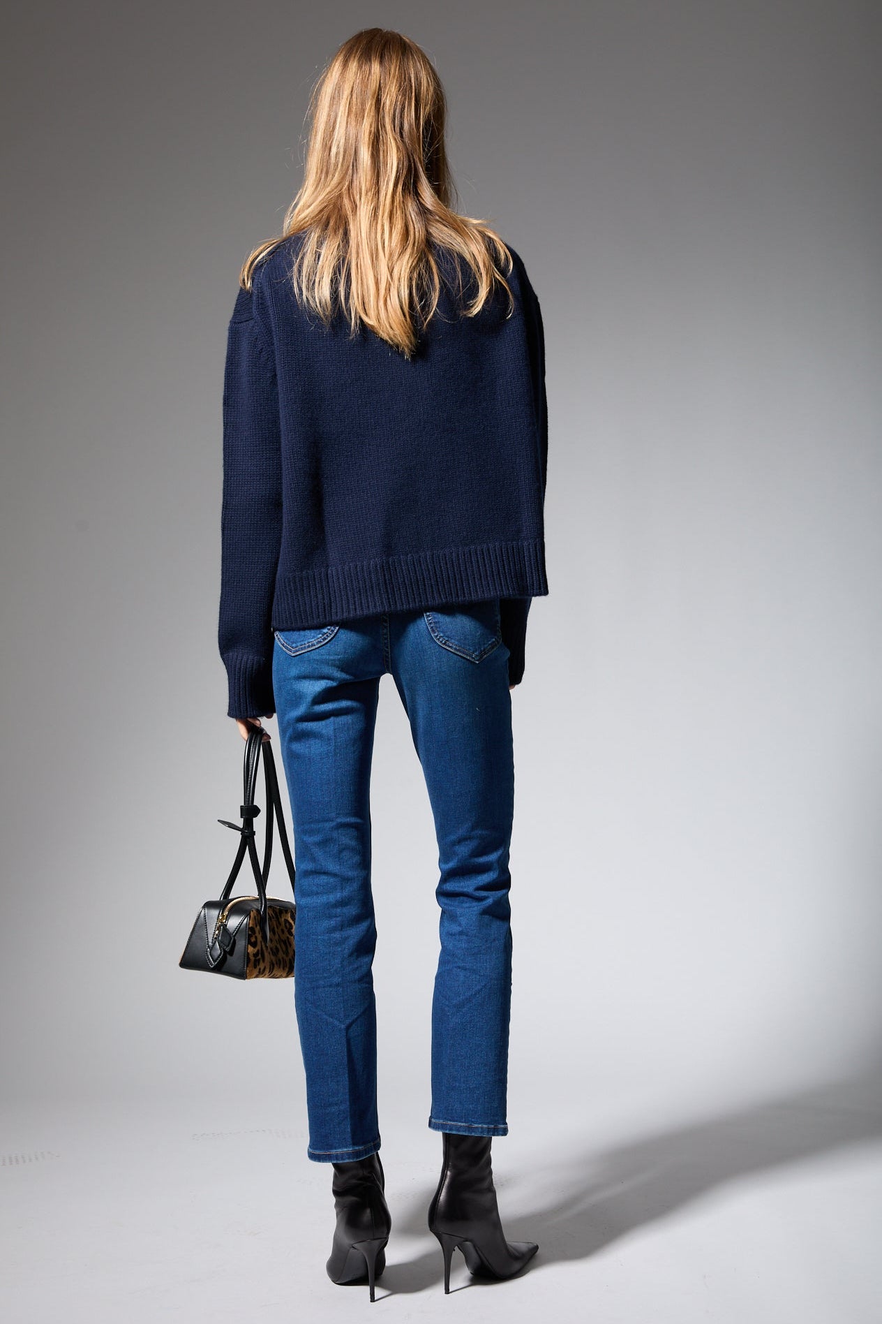 Navy Heavy Cashmere Sweater
