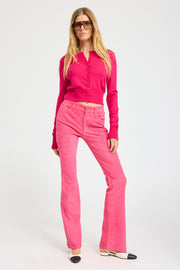 Suede 5 Pocket Micro Flare