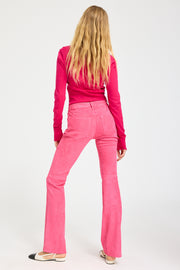 Suede 5 Pocket Micro Flare