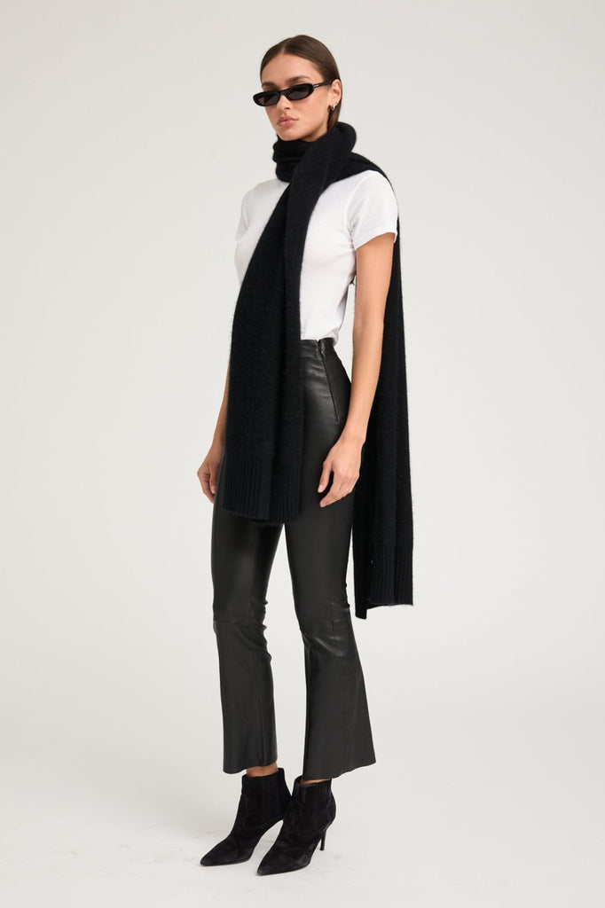 Leather Ankle Flare Pants with Princess Seams – SPRWMN
