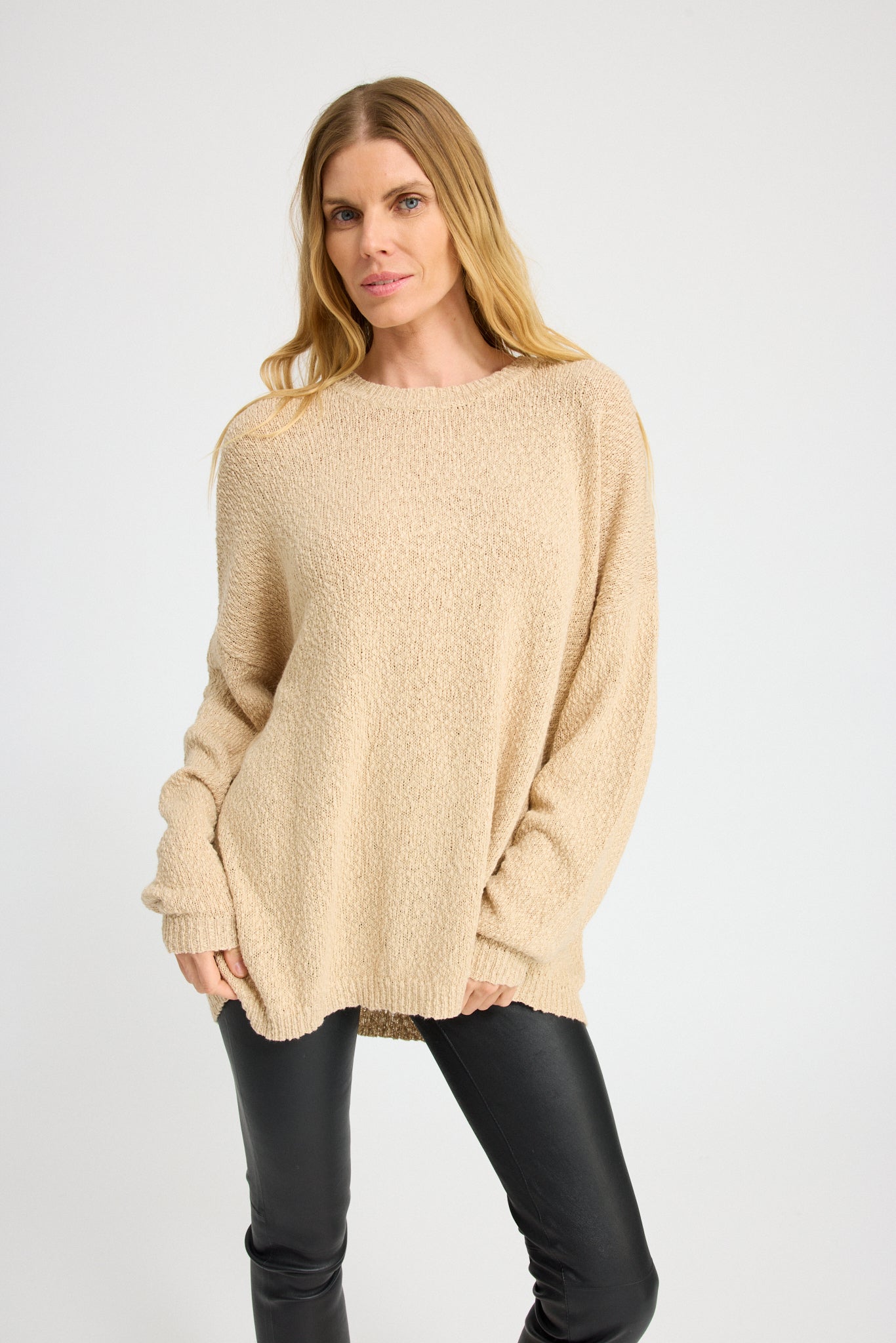 Jade Cotton Bouclé Sweater