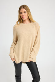 Jade Cotton Bouclé Sweater