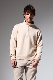 Cashmere Quarter Zip Sweater