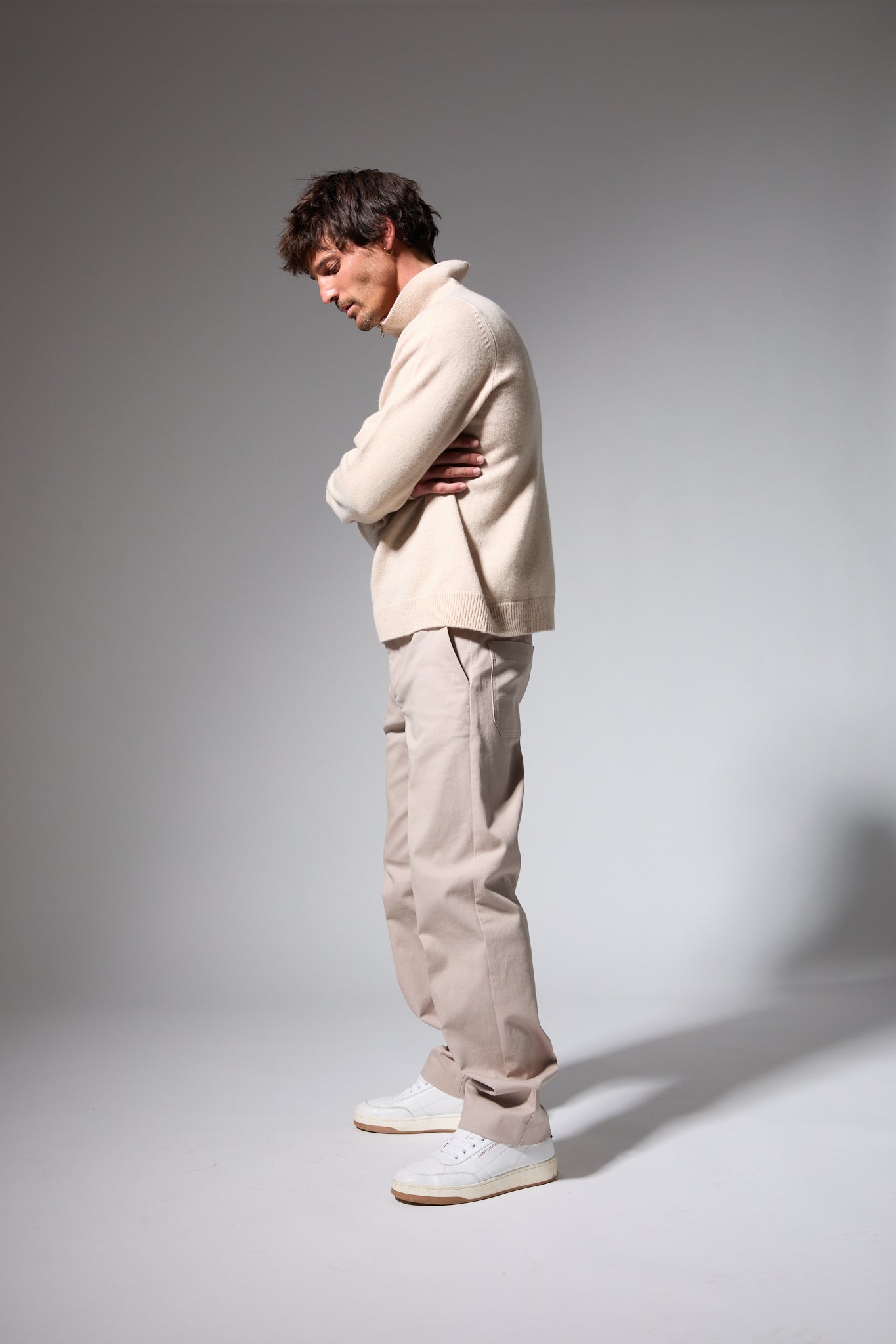 Cashmere Quarter Zip Sweater