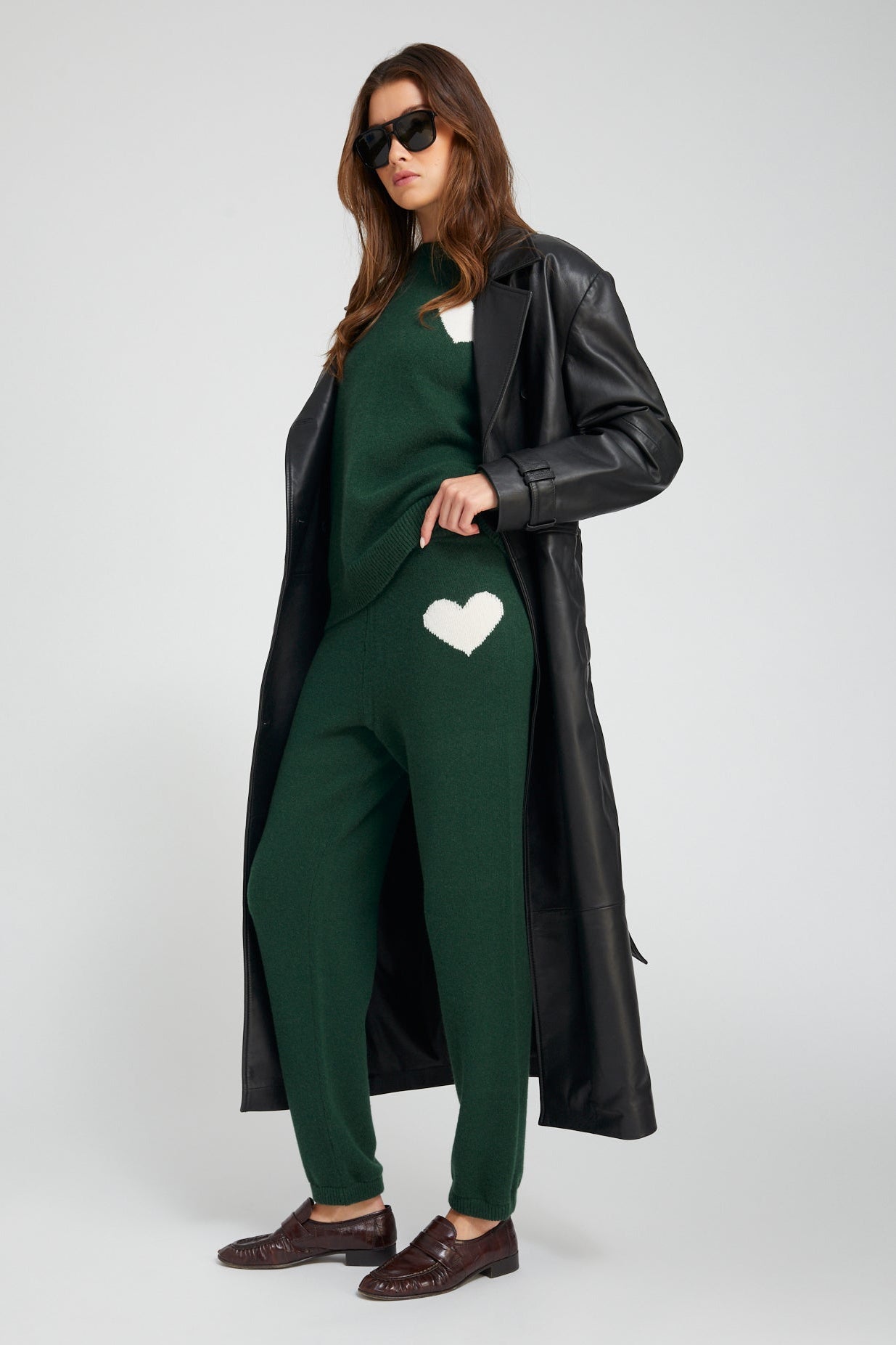 Ivy Cashmere Heart Logo Sweatpants