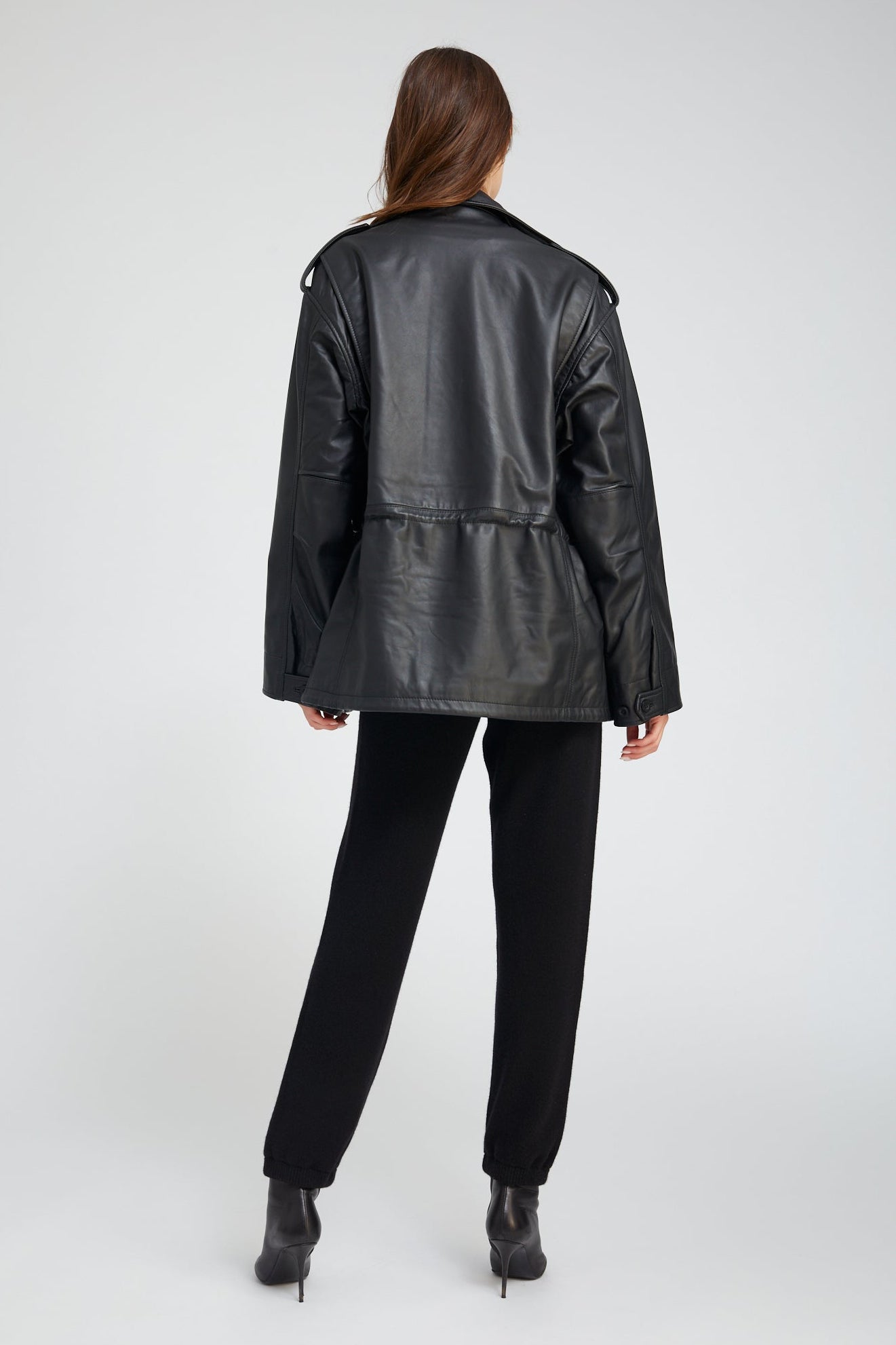 Black Cashmere Heart Logo Sweatpants