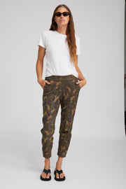 Camo Suede Athletic Slim Fit Joggers