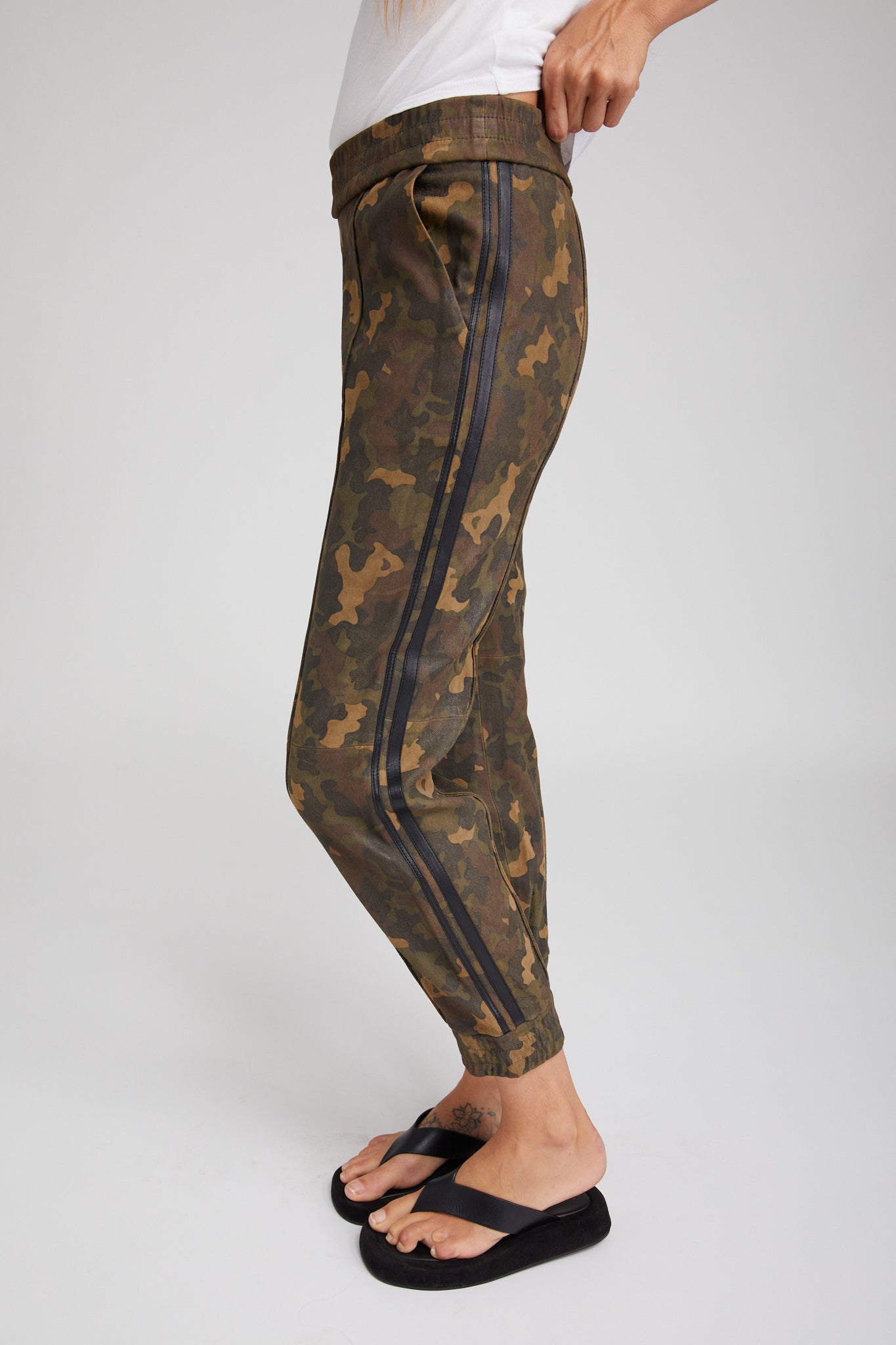 Camo Suede Athletic Slim Fit Joggers