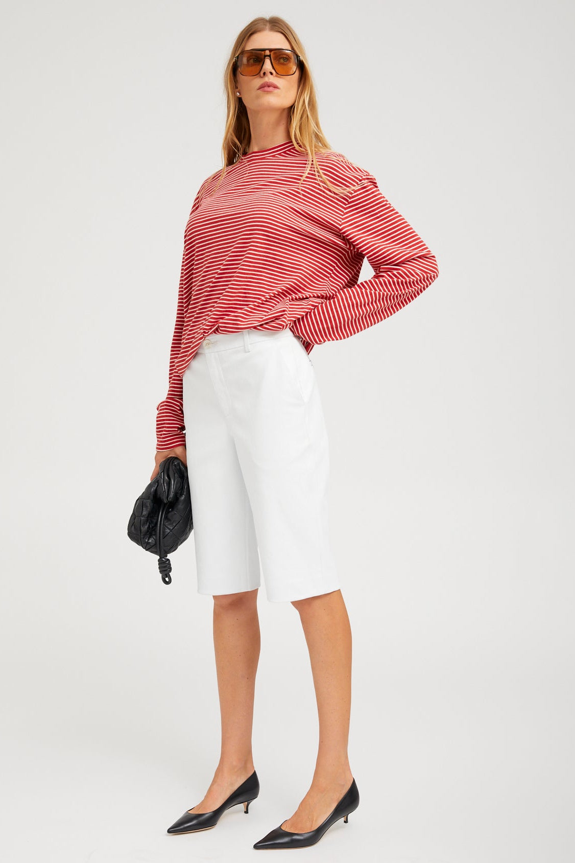 Brigitte Leather Bermuda Shorts