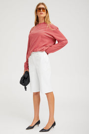 Brigitte Leather Bermuda Shorts