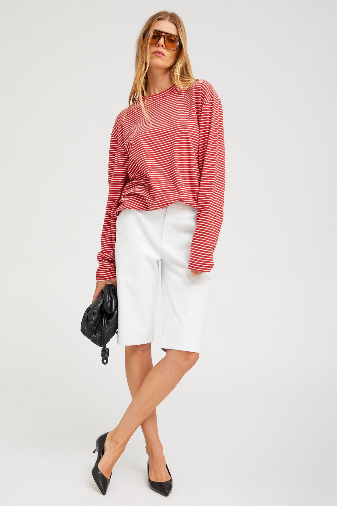 Brigitte Leather Bermuda Shorts