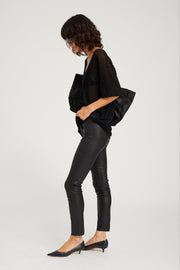 Black Leather Ankle